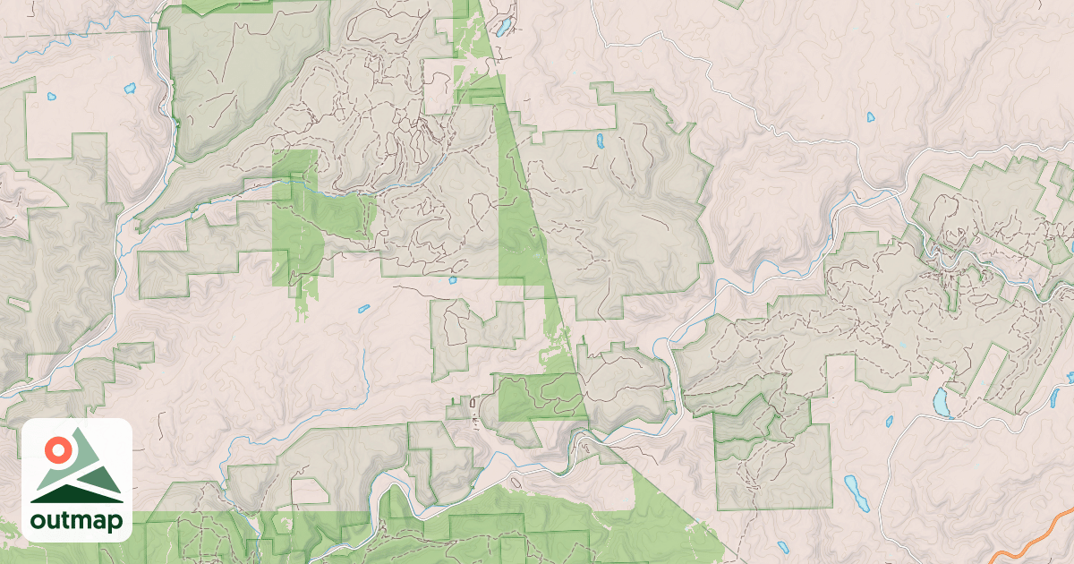 Map of Loyalsock State Forest & Worlds End State Park Snowmobile Trails