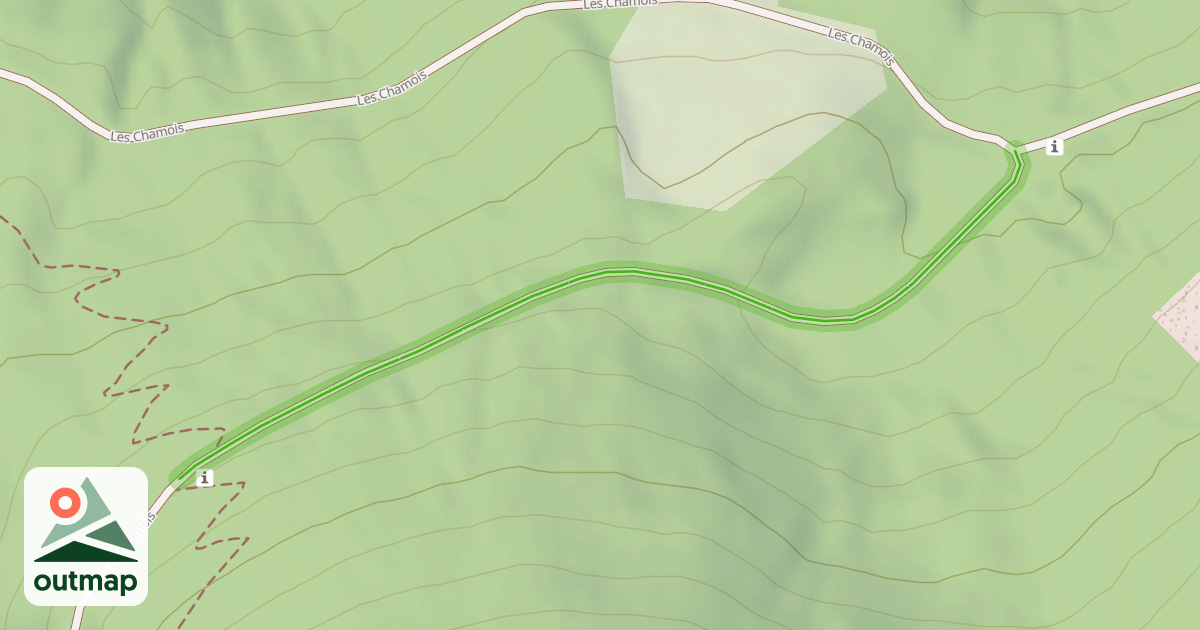 Map of Les Chamois