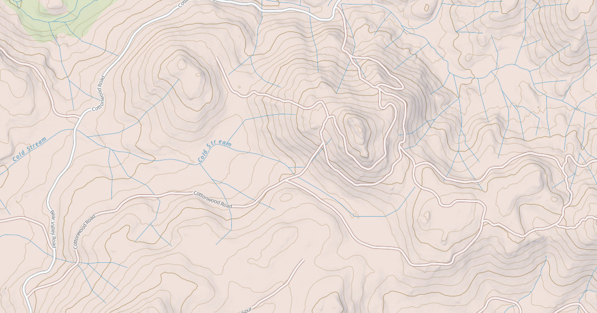 Map preview of COTTONWOOD SPUR