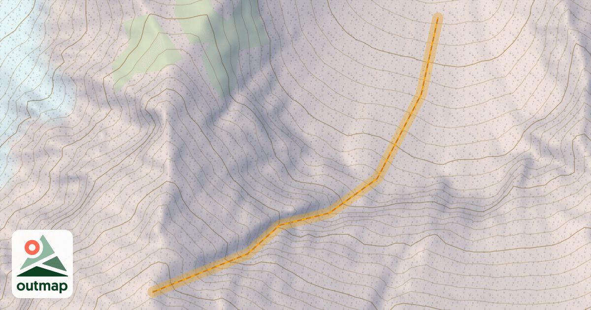 Map of Pipeline Couloir