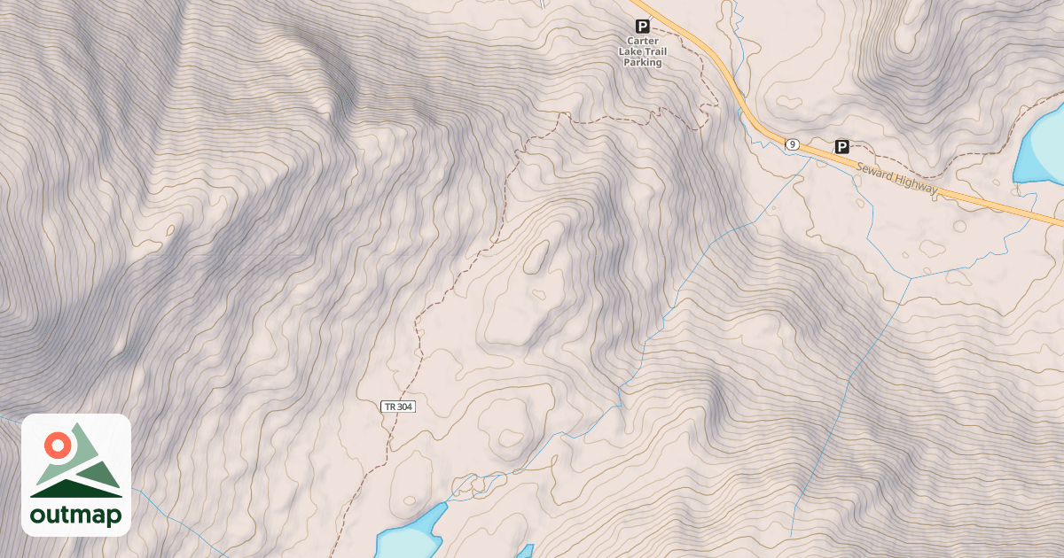 Map of Carter Lake Trail