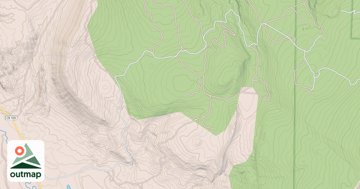 Map of BULL MOUNTAIN