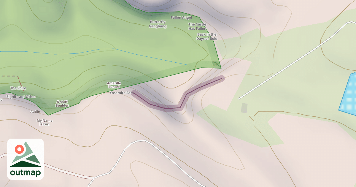 Map of Climbing Crag