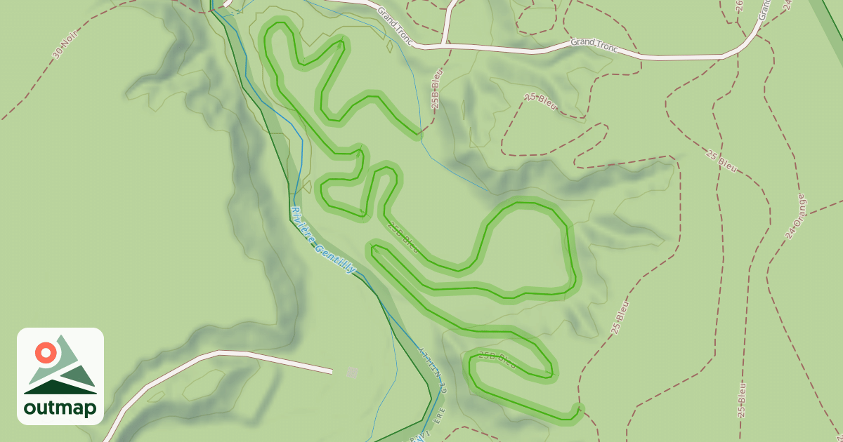 Map of 25B Bleu