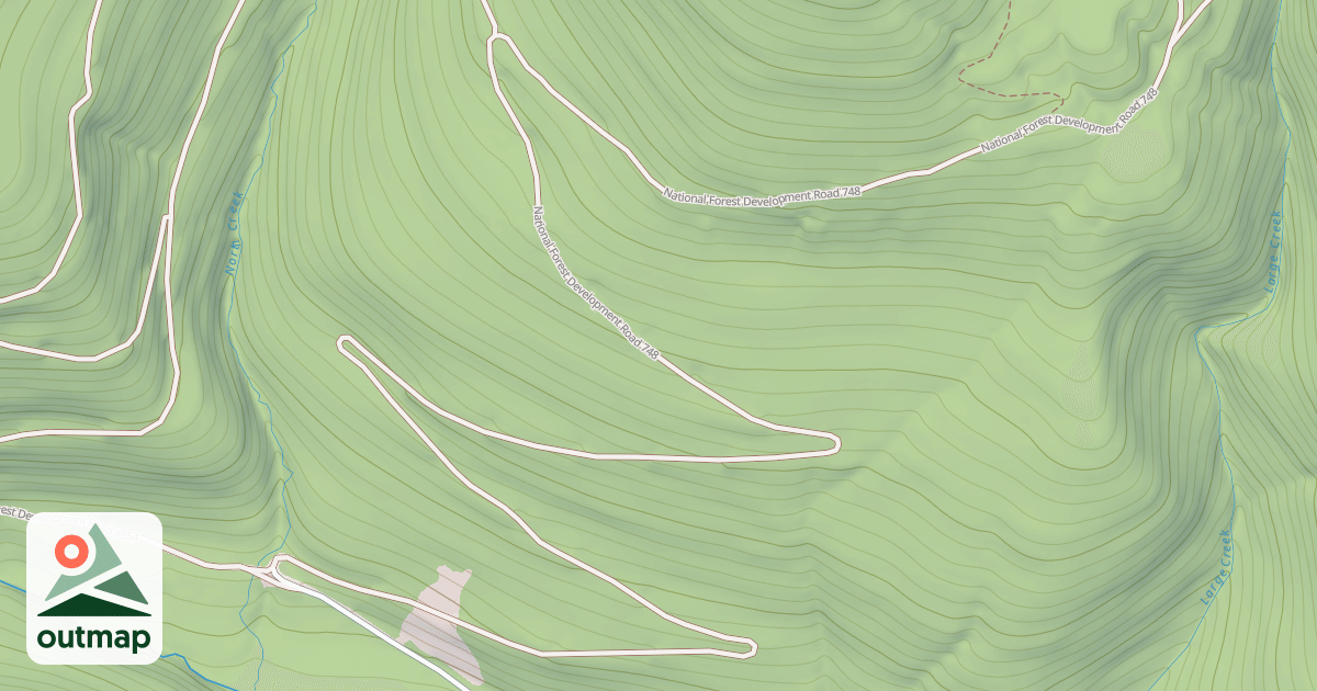Map of BEETLE CREEK NORTH CREEK