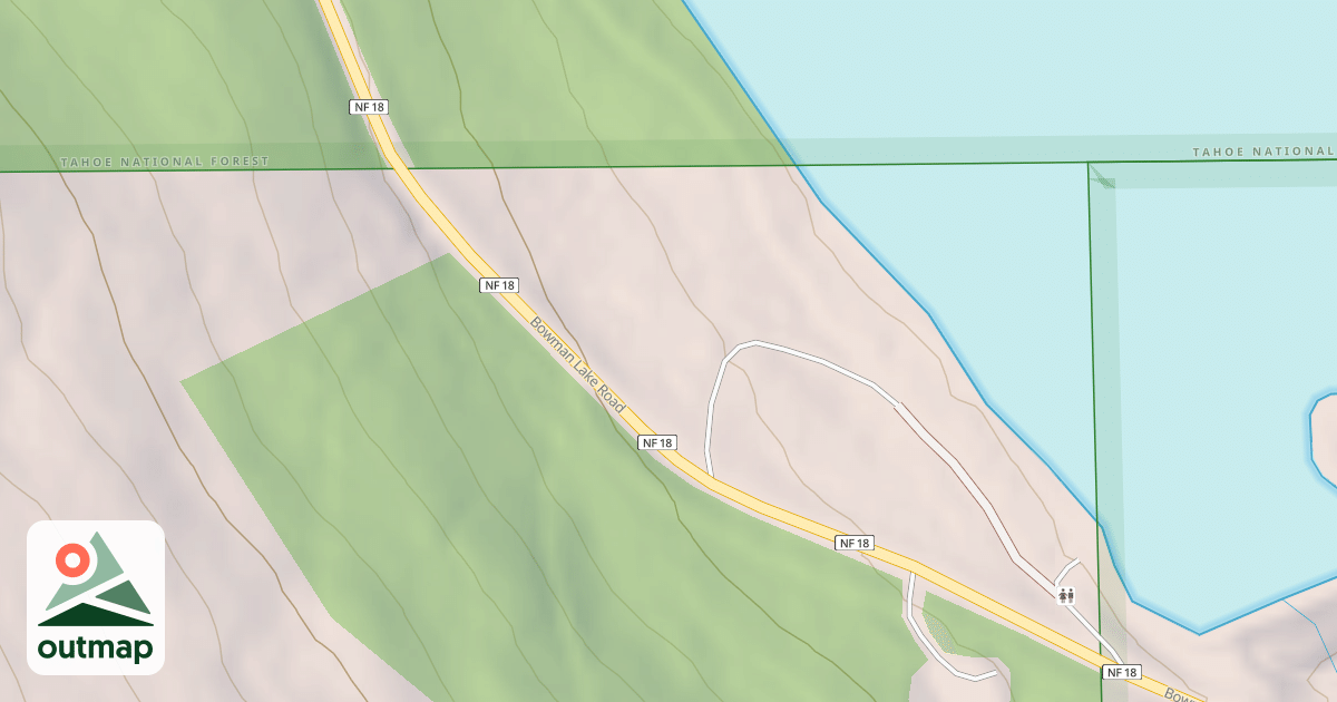 Map of BOWMAN LAKE