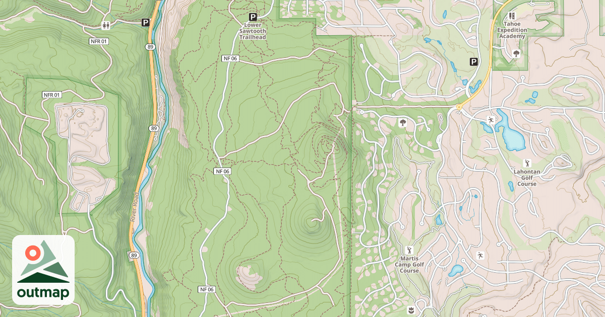 Map of Bald Mountain Motorcycle Trail