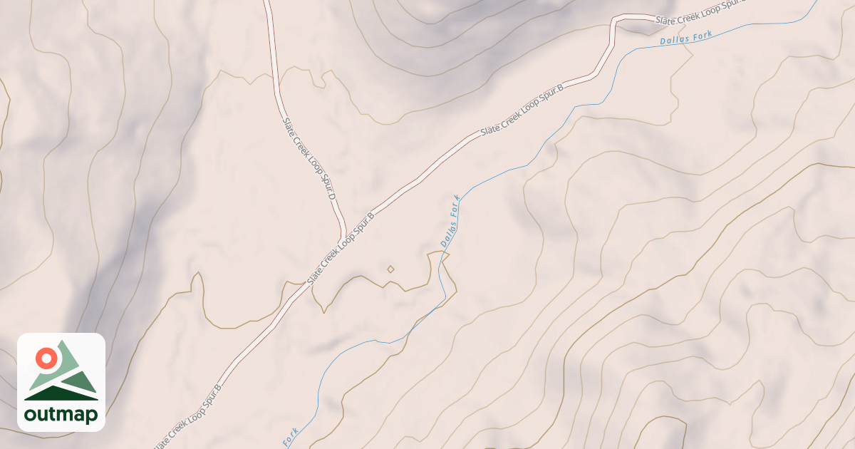 Map of Dallas Fork Snowmobile