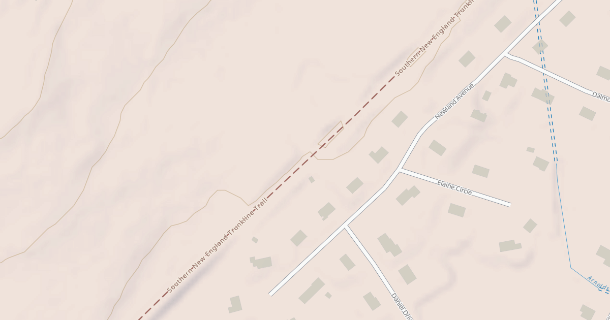Map preview of Southern New England Trunkline Trail