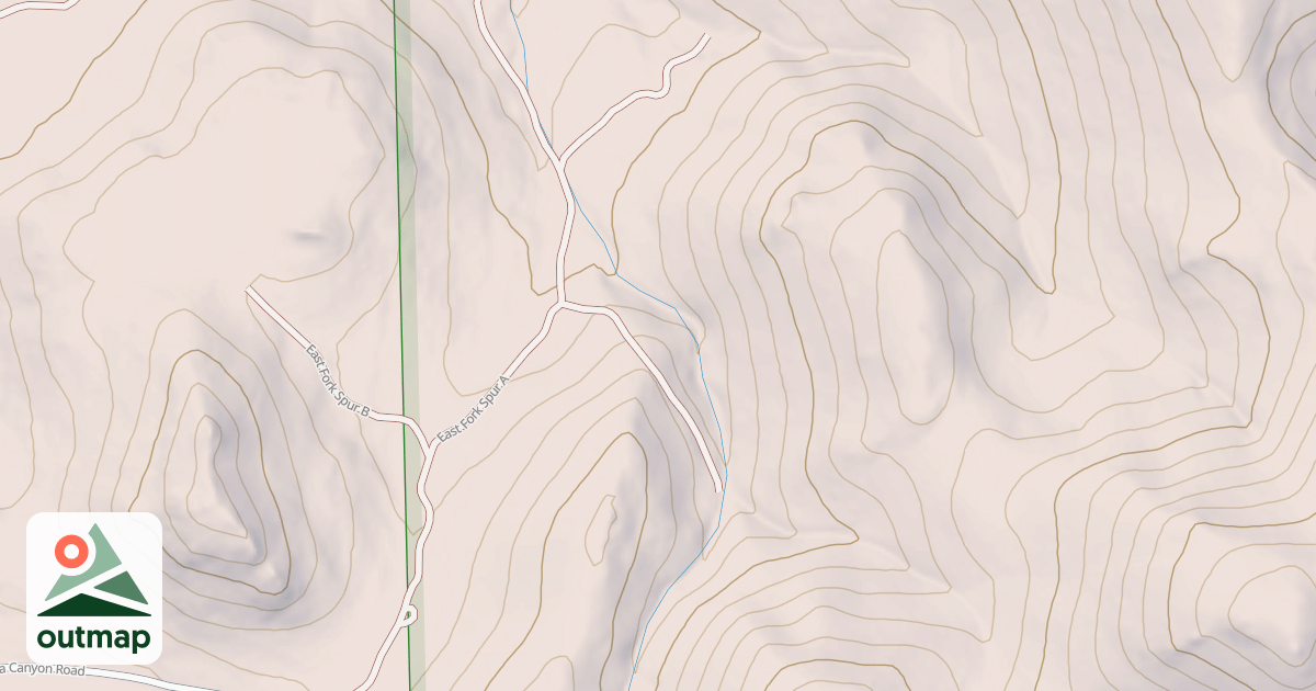 Map of EAST FORK SPUR A