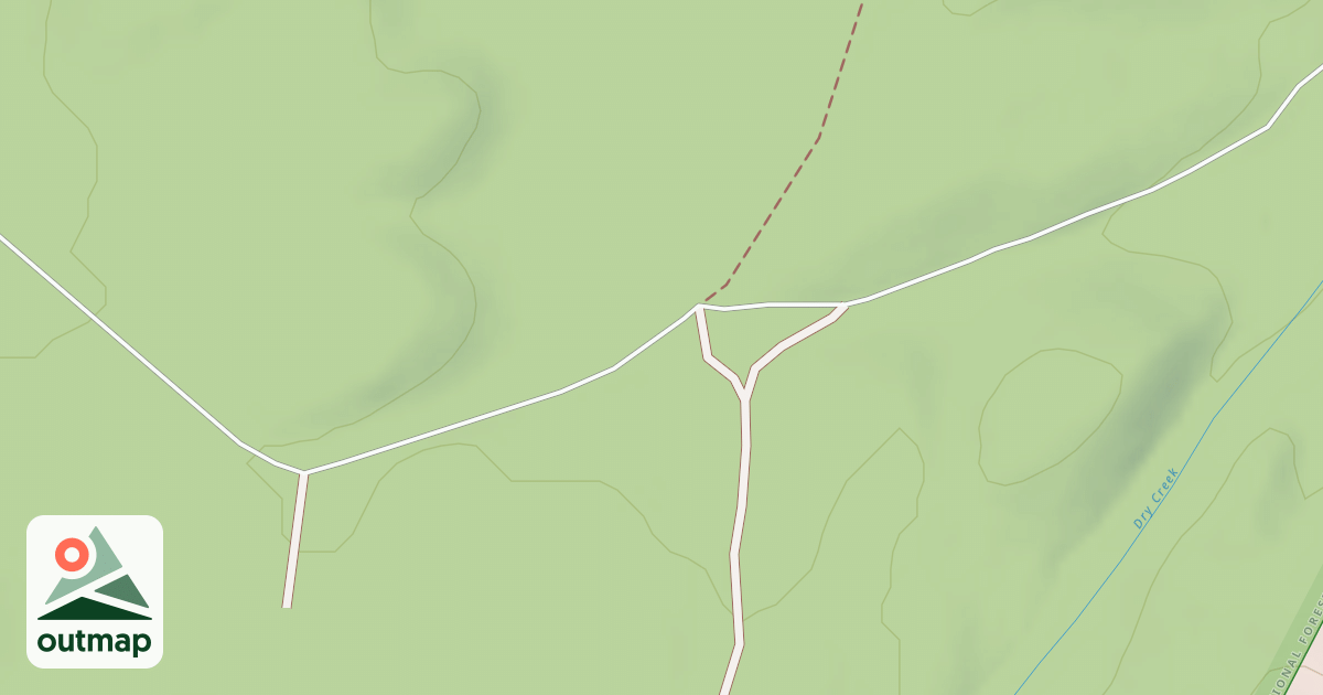 Map of B-Inyo Craters From Sawmill Sm