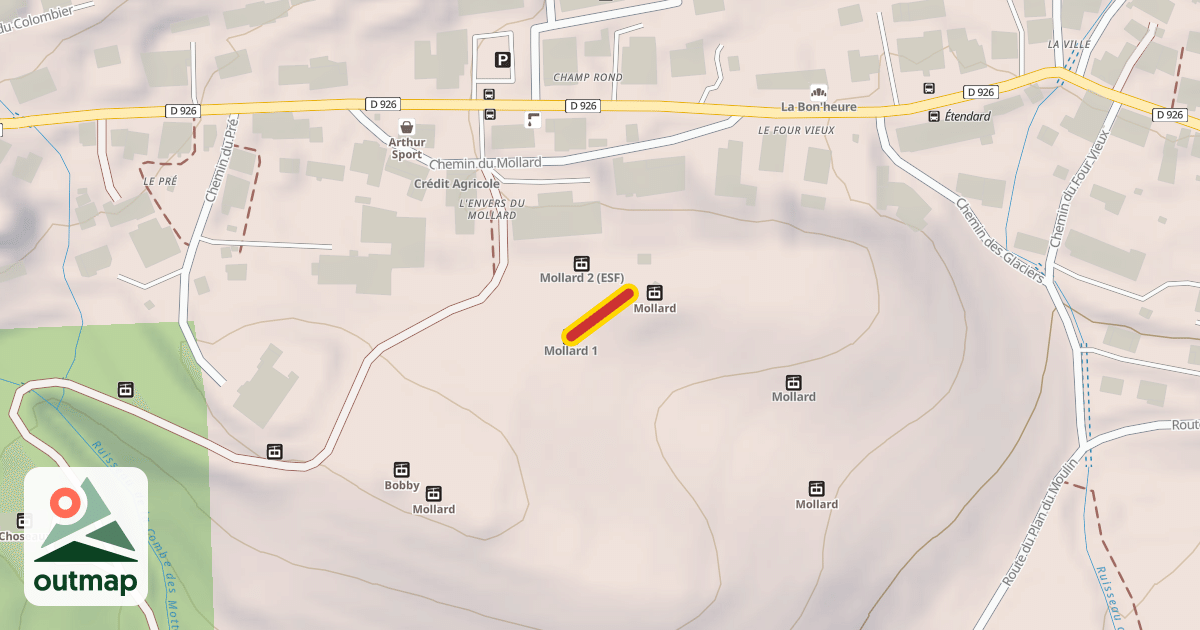 Map of Mollard 1