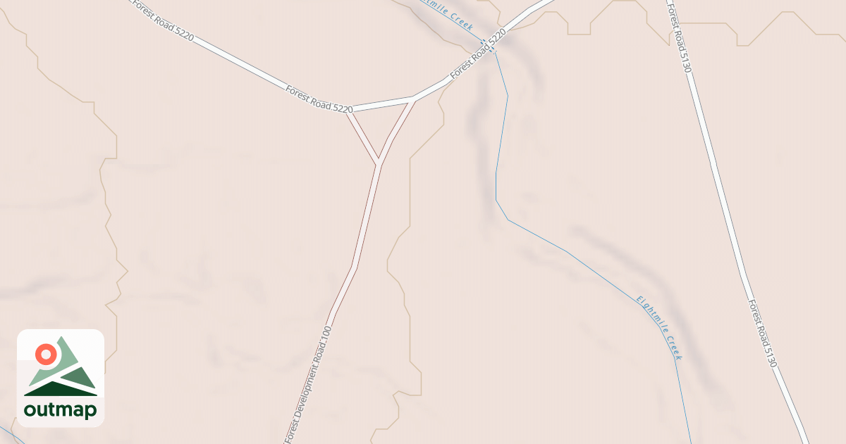 Map of DISPERSED RECREATION SITE