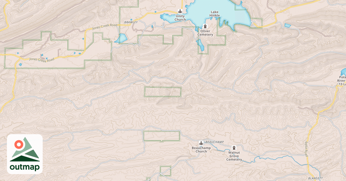Map of DENTON CREEK