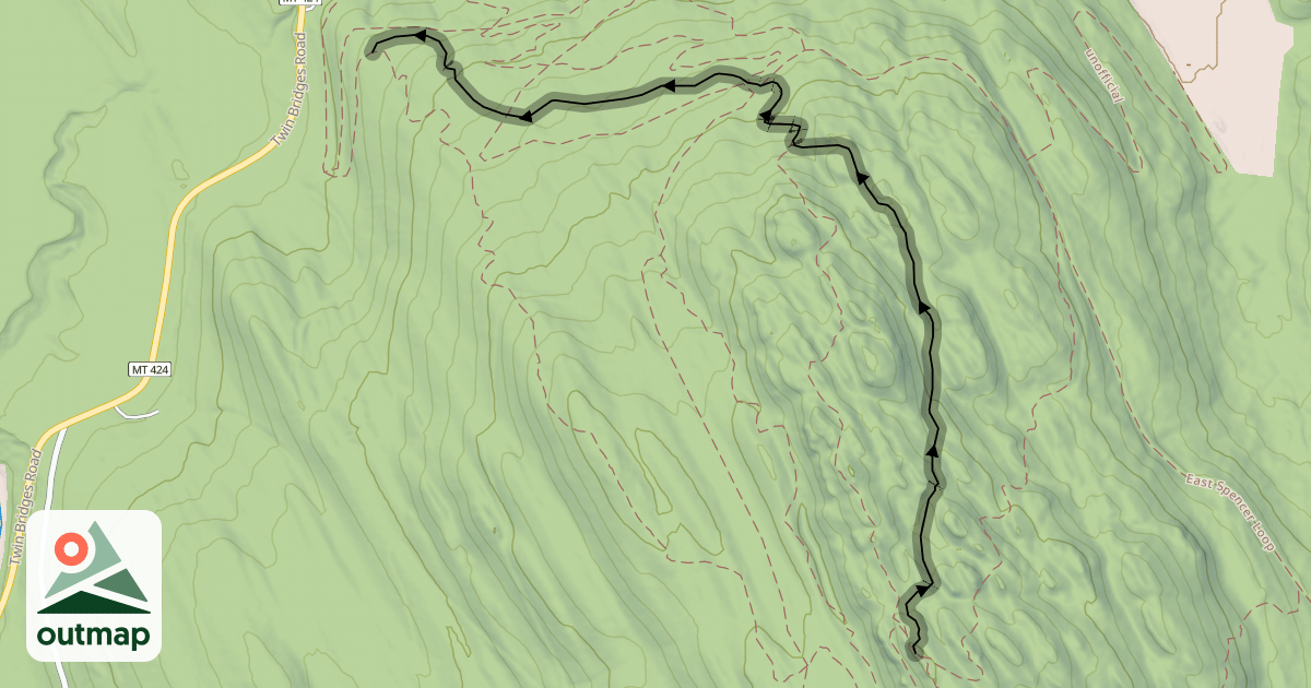 Map of Spencer Trails - Maple Syrup