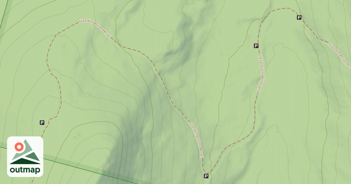 Map of Jack's Mt Rd