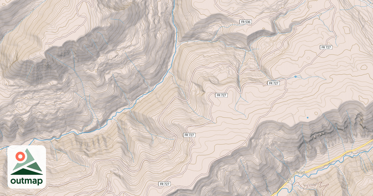 Map of Willow Divide Ohv