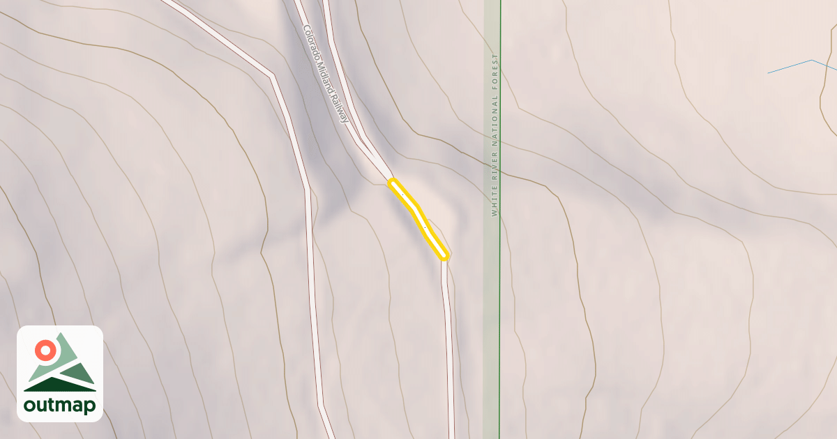Map of Colorado Midland Railway