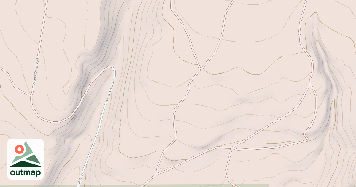 Map of ADAMS CREEK