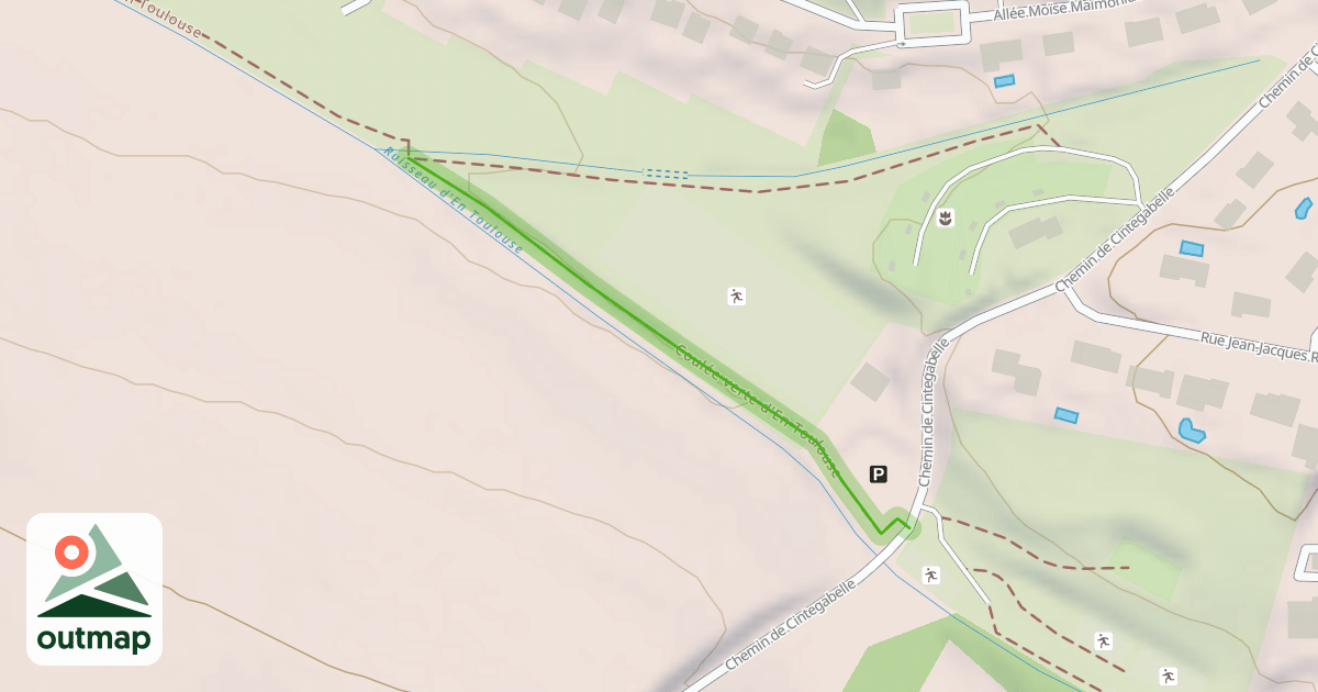 Map of Coulée verte d'En Toulouse