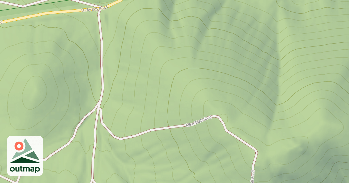 Map of MINE SHAFT ROAD