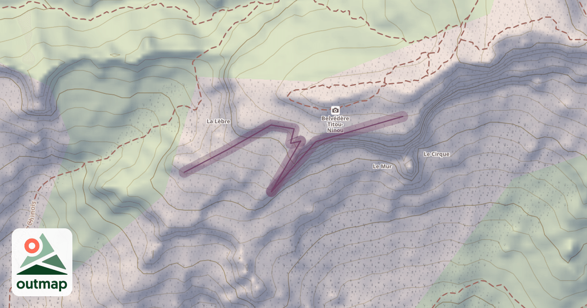 Map of Le Mur