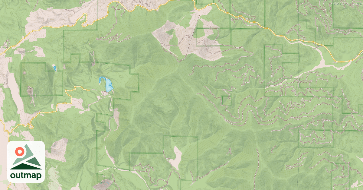 Map of COTTONWOOD DIVIDE