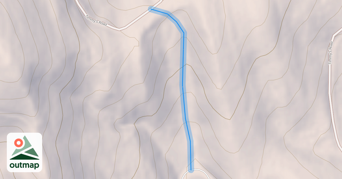 Map of Upper Sawmill Gulch