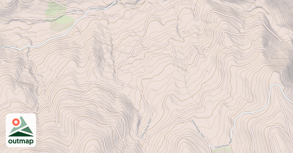 Map of USFS National Forest System Roads {DD5F6344-4627-43BD-BF68-EE65AAB8E508}