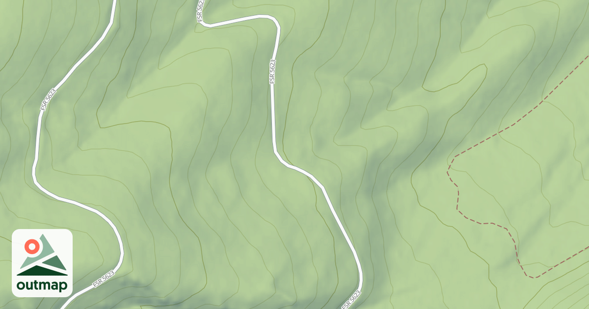 Map of (FDR) SOUTH LICK CREEK