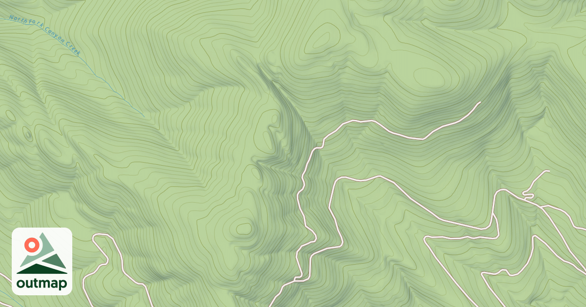 Map of Canyon Divide
