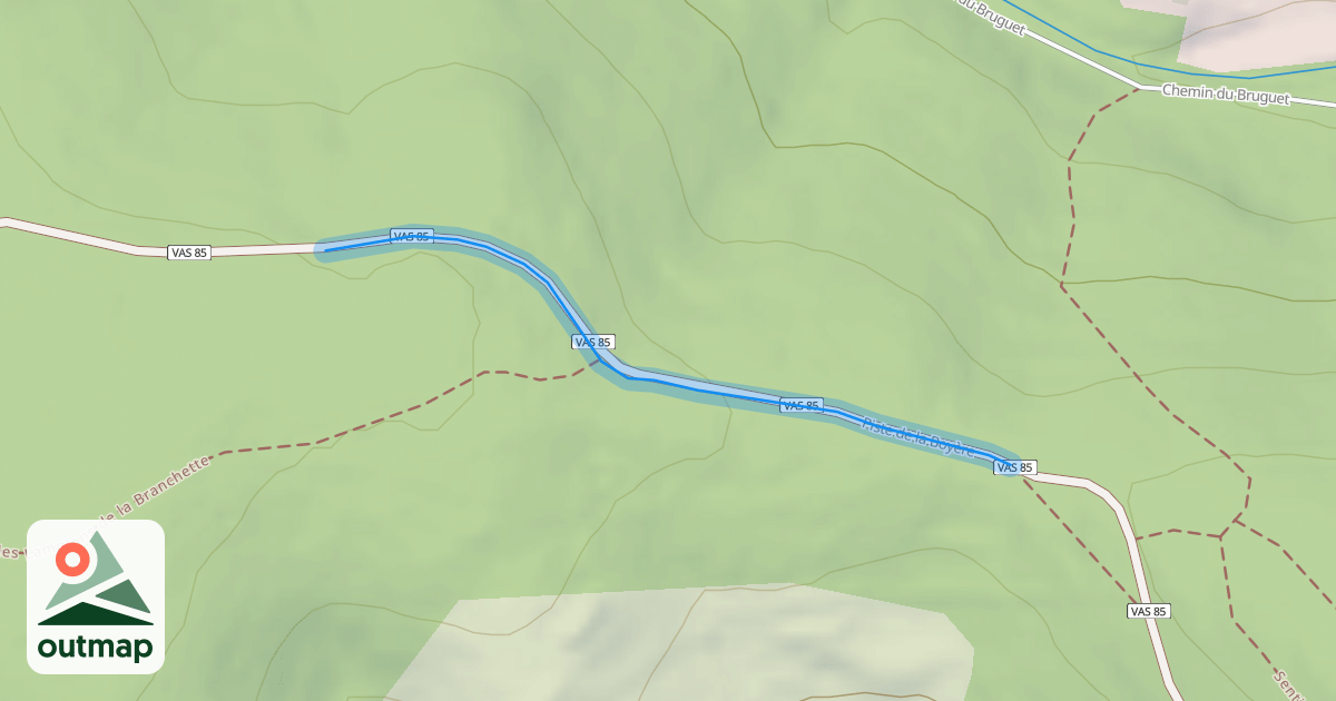 Map of Piste de la Boyère
