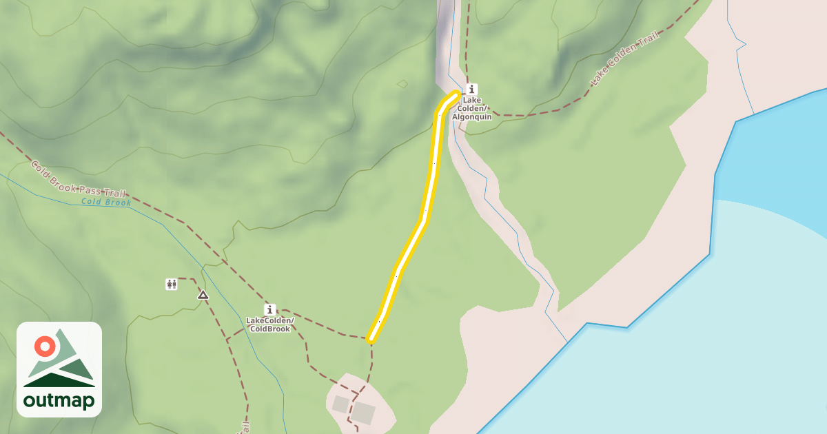 Map of Lake Colden Trail