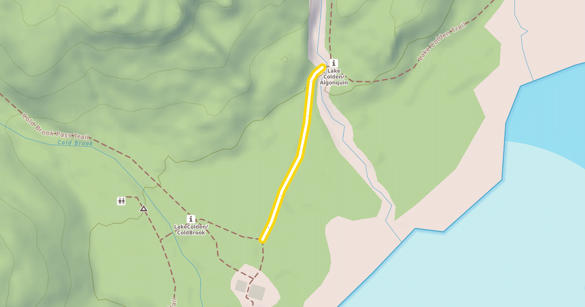 Map preview of Lake Colden Trail