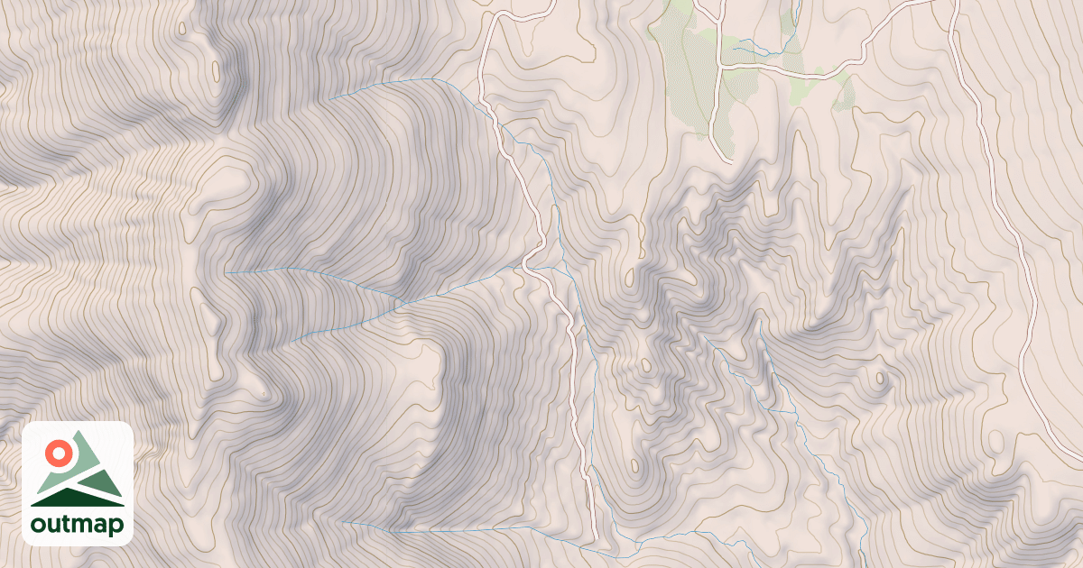 Map of Desert Trail  (Unmarked)