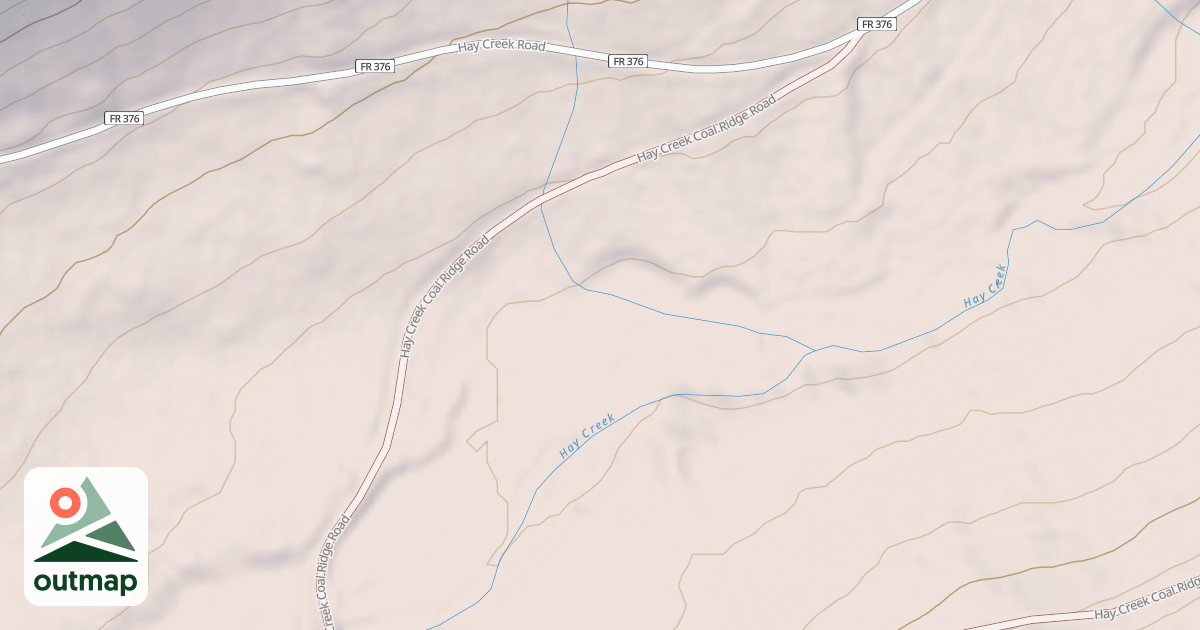 Map of HAY CREEK COAL RIDGE