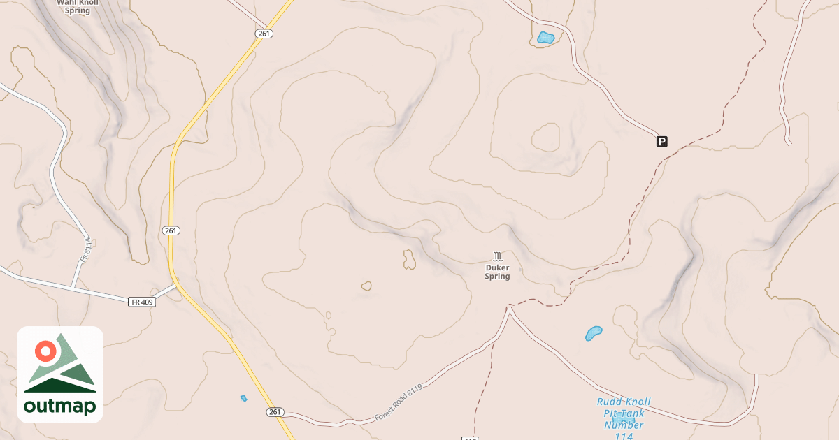 Map of USFS National Forest System Roads {58BAED70-5F74-489E-9461-080982DA1B96}