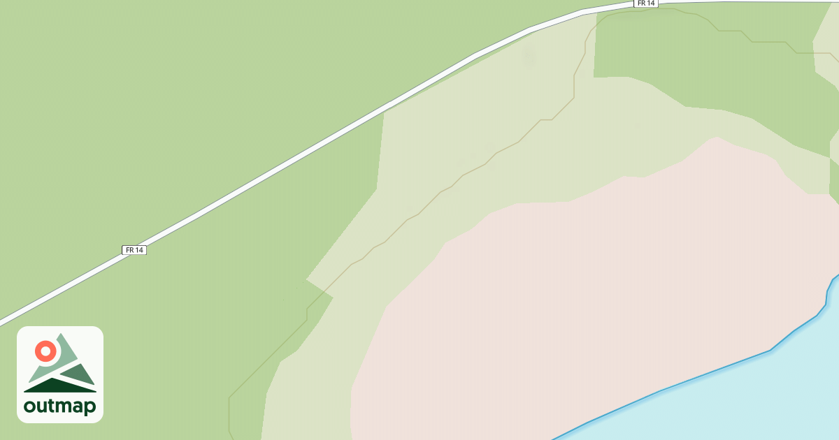 Map of DOE LAKE RECREATION AREA