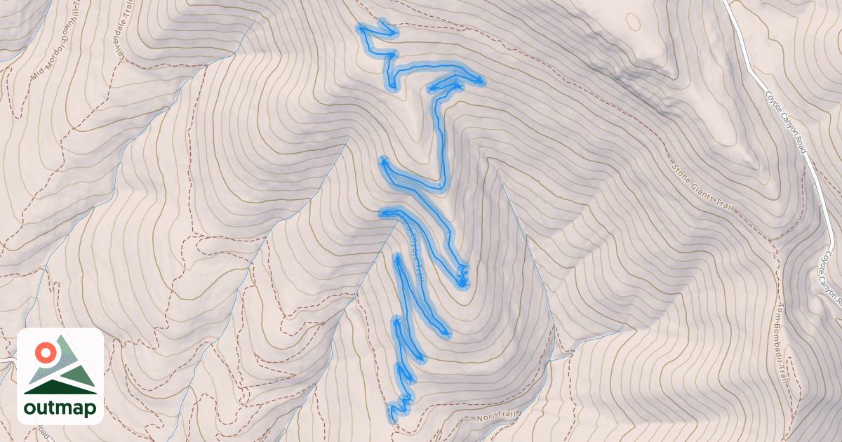 Map of Chop'd Coyote Trail