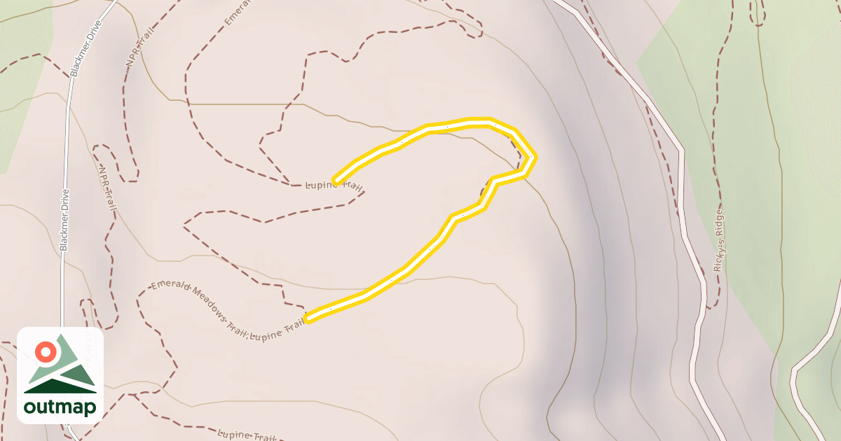 Map of Emerald Meadows Trail