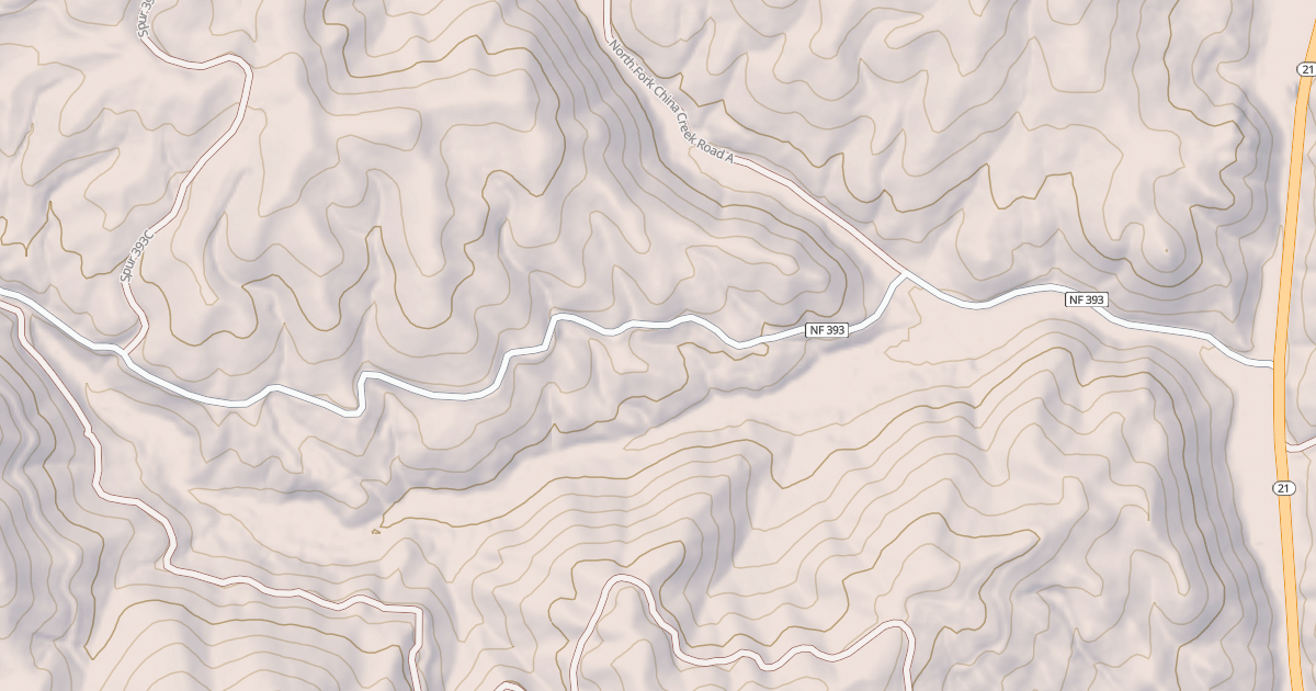 Map preview of CHINA FORK-WEST FORK