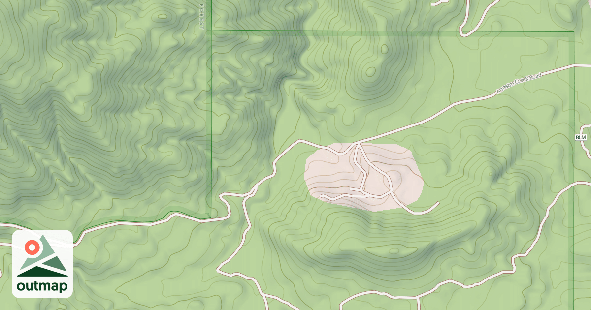 Map of ARRASTRE CREEK