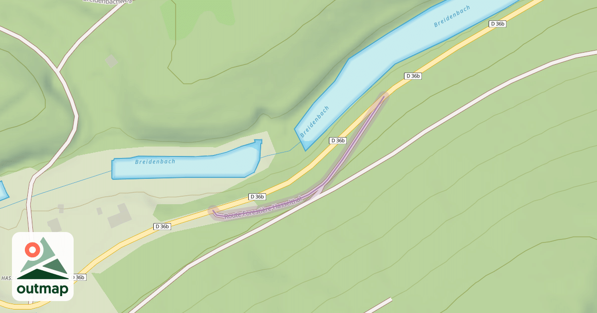 Map of Route Forestière Hasselthal