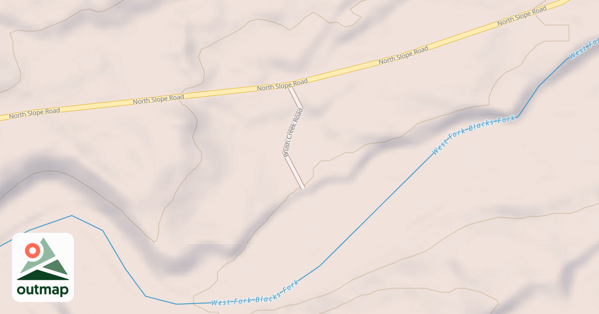 Map of BRUSH CREEK