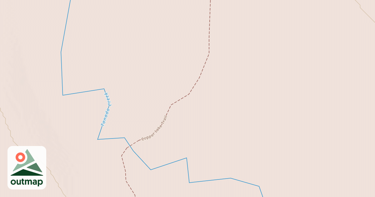 Map of Copper Lake Trail