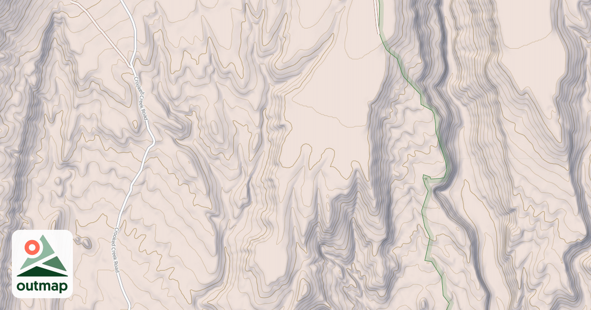 Map of Demijohn Flat Road