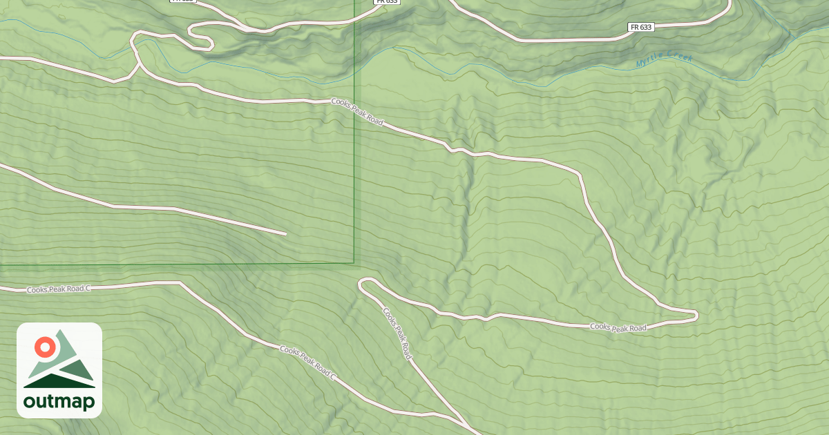 Map of COOKS PEAK