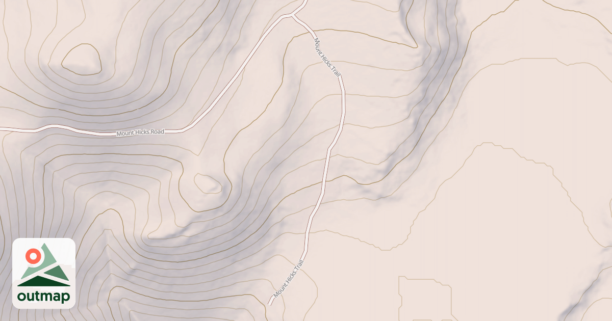 Map of MT HICKS