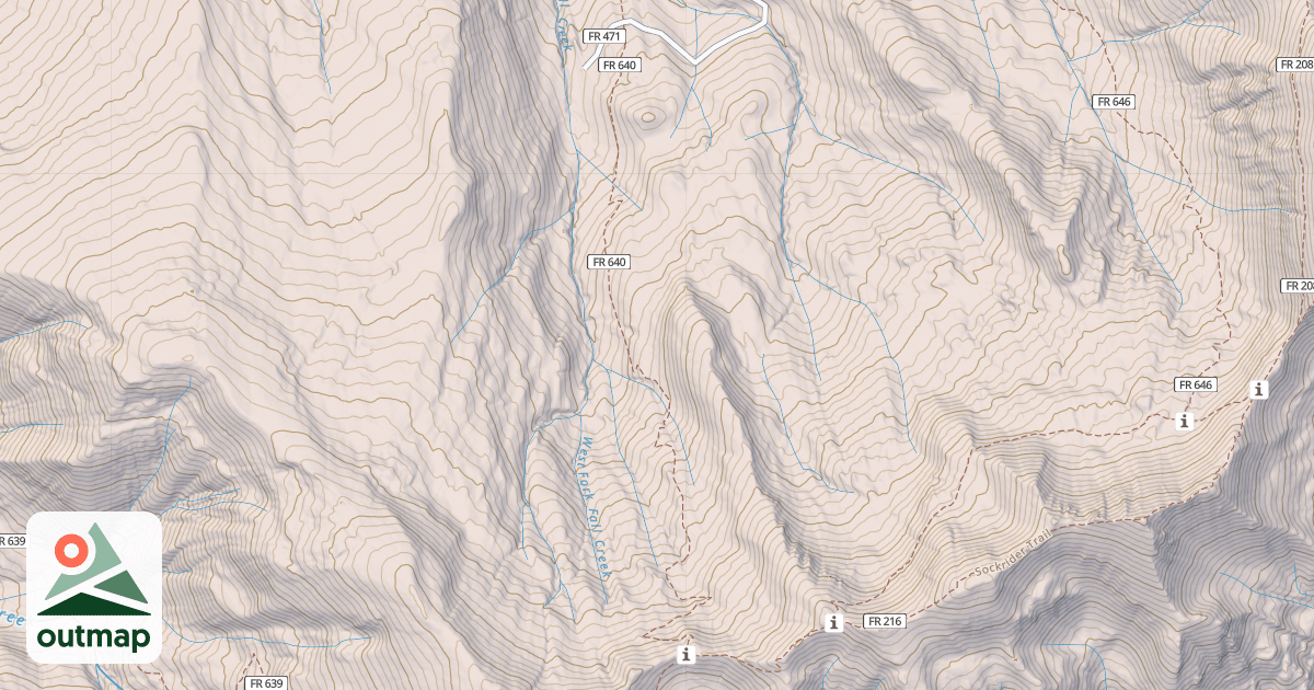 Map of WEST FALL CREEK