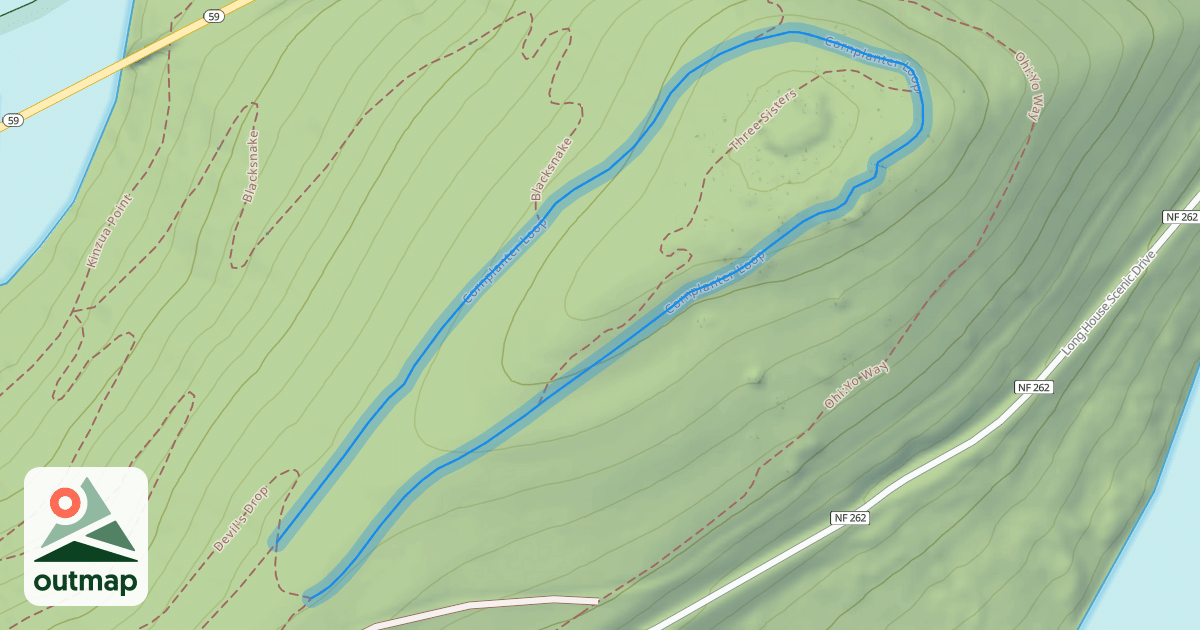 Map of Cornplanter Loop
